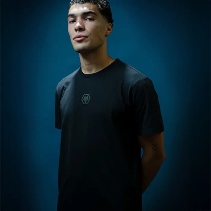 Wolverhampton Wanderers Store | Shop Official Blackout T-Shirt – Black Wolves Gear